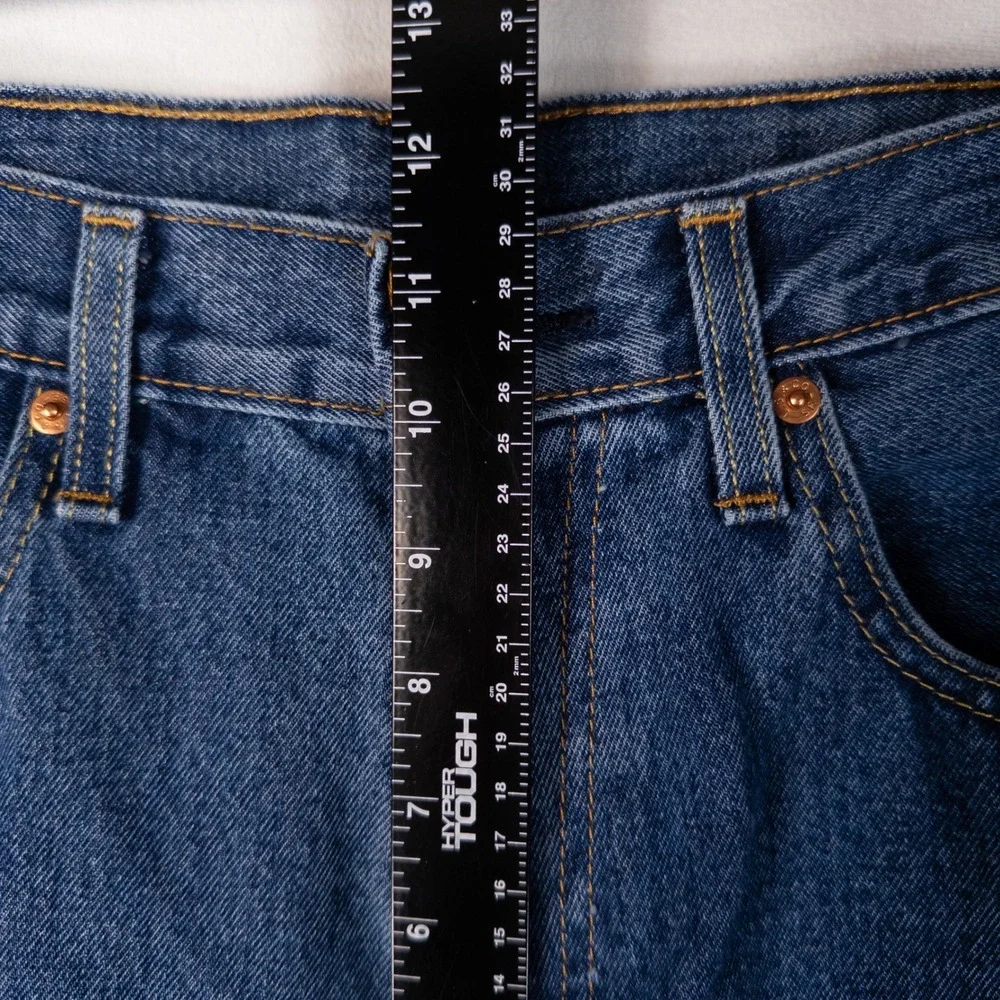 Levi's Mens 550 Relaxed Fit Jeans 32x32 Blue Denim Classic Straight Leg Hemmed